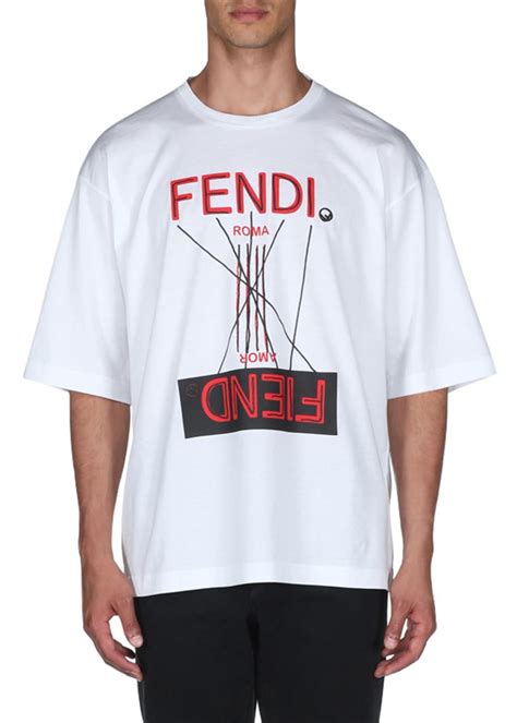 fendi t shirt heren|fendi fiend t shirt.